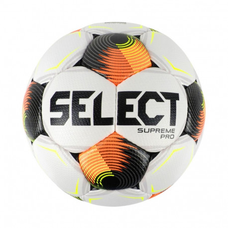 Piłka nożna Select Supreme Pro FIFA Basic biało-czarno-pomarańczowa 1001356/111148 5