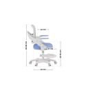 Fotel obrotowy Junior 4.3 Blue-Grey