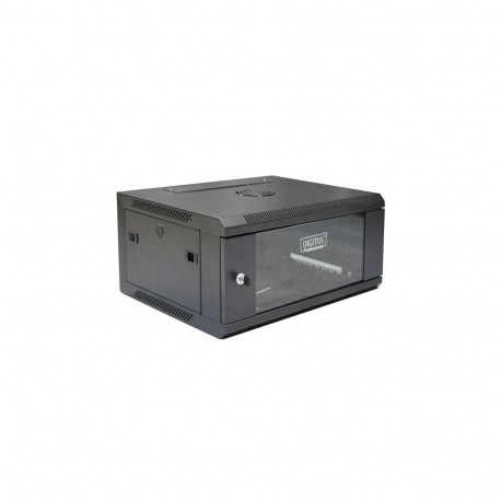 Digitus rack-kapp DN-W19 04U/450/B seinale paigaldatav, must