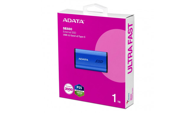 ADATA SE880 1 TB USB Type-C 3.2 Gen 2 (3.1 Gen 2) Blue
