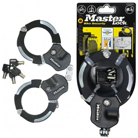 MASTER LOCK rõngaslukk Street Cuff Slot 360mm, must, hõbedane