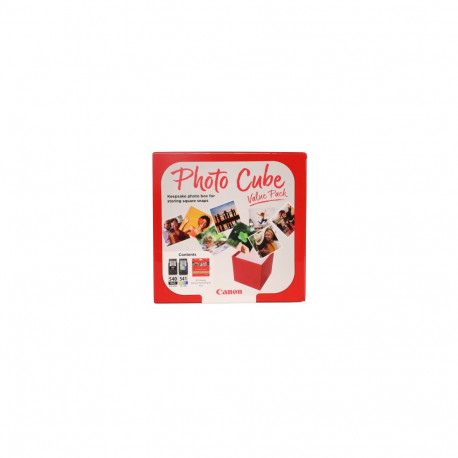 Tint Canon PG-540+CL-541 Photo Cube Value Pack/komplekt väikesed must/värv koos 40lehte 13x13cm läik