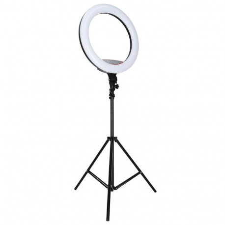 Lampa pierścieniowa LED RGB ring do selfie filmów ze statywem i pilotem 45cm