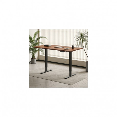 Adjustable Height Table Up Up Bjorn II Black, Table top M Dark Walnut