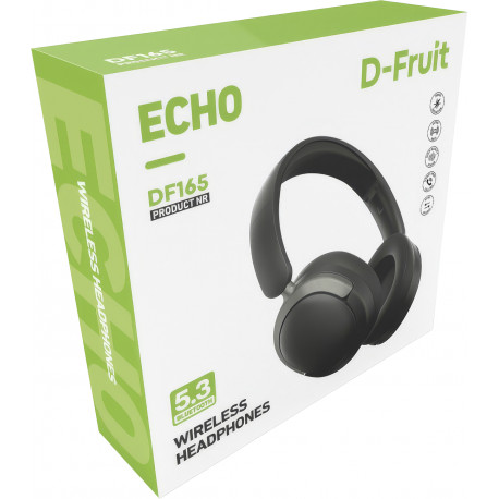 D-Fruit juhtmevabad kõrvaklapid Echo DF165, must