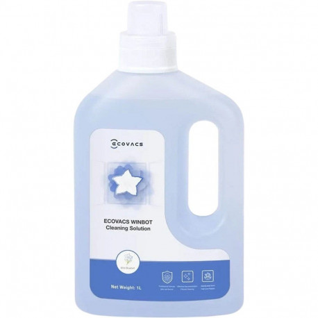 Cleaning Solution - Ecovacs Winbot W-SO01-1007, 1 Litre, Clear