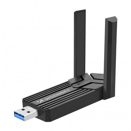 Wozinsky WAX-1800 Dual-Band Wireless USB 3.0 WiFi 6 Adapter - Black