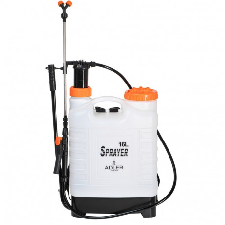 Pressure Sprayer ADLER AD 6810 backpack-style 16L White, Orange