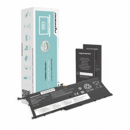 Battery 00HW028 01AV439 for Lenovo X1 Carbon 20FB - 3290 mAh (50 Wh)