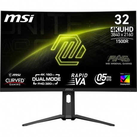 MSI arvutimonitor MAG 321CUPDF 80cm (31.5") 3840 x 2160 pixels 4K Ultra HD LCD, must