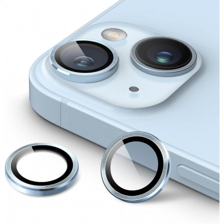 Kaamera kaitseklaas Hoco iPhone 15/15 Plus 3D Eagle, metall, helesinine