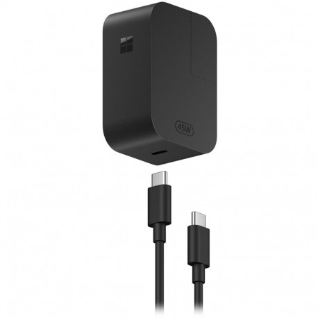 Sülearvuti laadija Microsoft Surface 45W USB-C, must