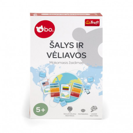 bo. Educational Boardgame "Countries ja Flags" (In Lithuanian lang.)