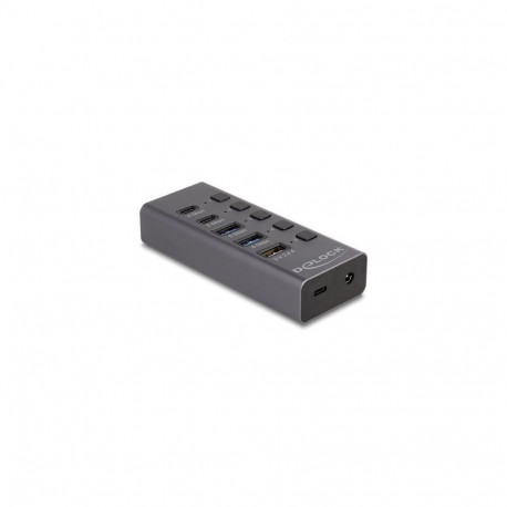 DeLOCK 64248 interface hub USB 3.2 Gen 1 (3.1 Gen 1) Type-C 5000 Mbit/s Grey