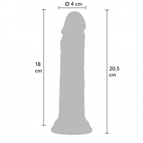 Realistic dildo vedelsilikoonist 20.5cm
