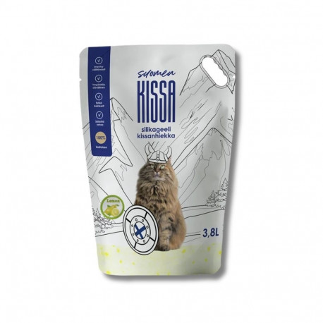 Suomen Kissa lemon-scented silica gel cat litter 3.8L