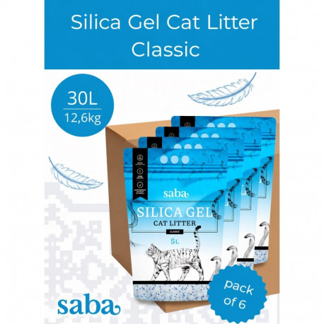 SABA classic silica gel cat litter 30L