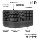 "Logitech WAVE KEYS FOR BUSINESS GRAPHITE"