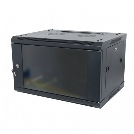 "ALLNET Netzwerkschrank 19"" 15HE 1-teilig T600mm Schwarz zerlegt(Flat Pack) SMA-Serie"