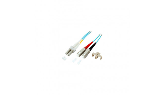 EFB duplex patchkaabel LC-SC OM3 20m LSZH 2mm, aqua