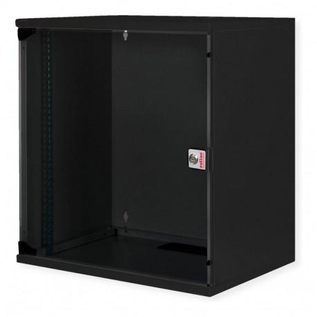 ROLINE 19-tolline seinakapp Basic 12HE 540x400BxT kokkupandav komplekt, must