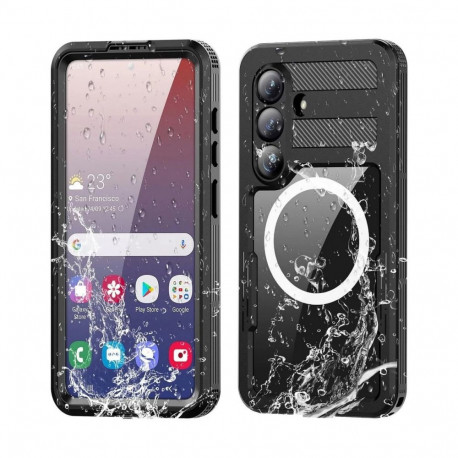 Case for Samsung S26 Waterproof Shellbox MARS with metal ring black