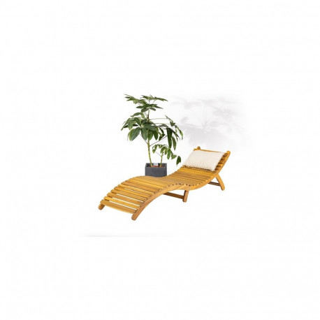 SUN LOUNGER puidust päevitustool 1.82X0.54X0.64M