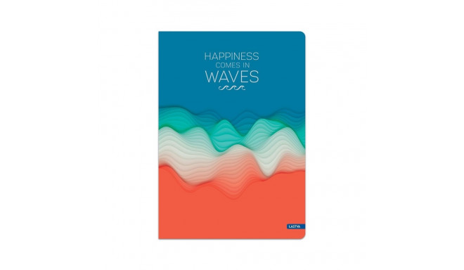 HARD COVER NOTEBOOK A5 WAVES SQUARED