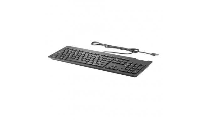 Keyboard - HP Slim V2 USB Wired Keyboard With Smartcard Reader, Black