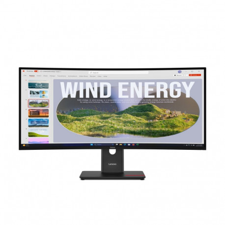 Monitor - Lenovo ThinkVision T34wd-40 34-Inch UWQHD 120Hz USB Hub Black