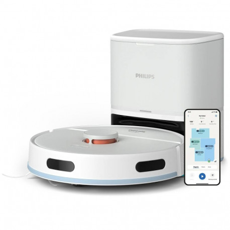 Home Cleaning Robot - Philips HomeRun 2000 Series Aqua, Wi-Fi, 120 Min Runtime, White
