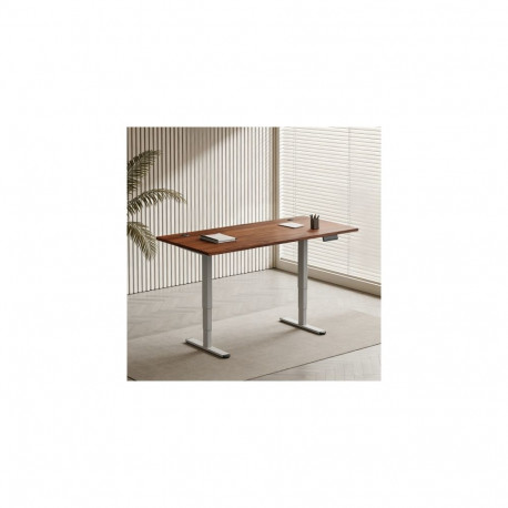 Adjustable Height Table Up Up Bjorn II Gray, Table top M Dark Walnut