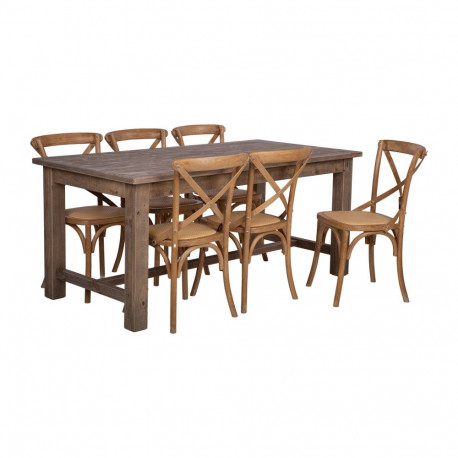 Dining set MONACO table and 6 chairs