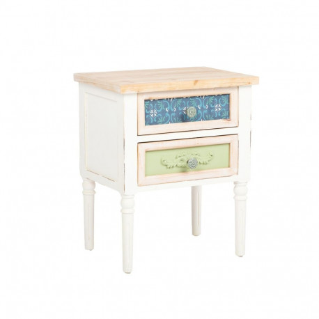 Night stand BIANCA 48x35xH58cm, antique white