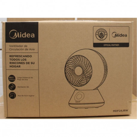 Midea SALE OUT. | Fan | MDF24JRW TurboForce | Table Fan | Number of speeds 5 | Oscillation | Remote 