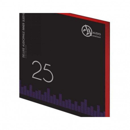 Audio Anatomy LP VINYL INNER SLEEVES 12", 25 pcs.Red