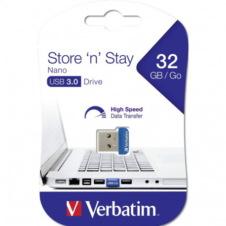Verbatim Store 'n' Stay NANO U3 - USB 3.0 memory with 32GB / V98710