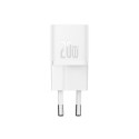 Mini wall charger Baseus GaN5 20W (white)