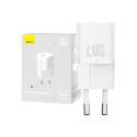 Mini wall charger Baseus GaN5 20W (white)