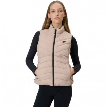 Kamizelka damska 4F F347 beżowa 4FWSS26TVJAF347 83S XL