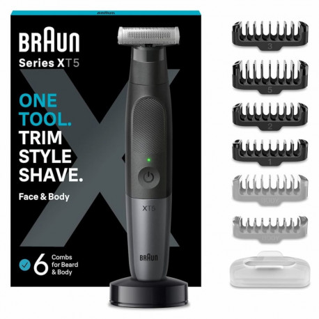 BRAUN näo- ja keharaseerija XT5300 märg- ja kuivkasutusega 7500435206365