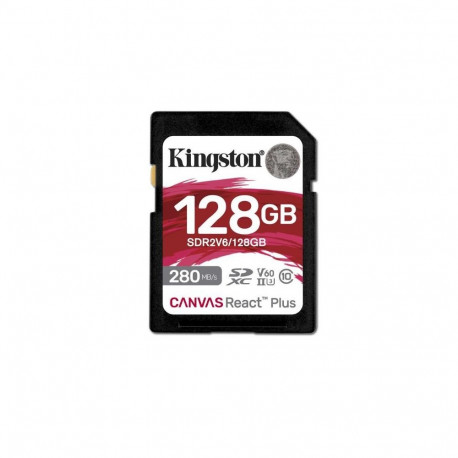 KINGSTON mälukaart Canvas React Plus SDXC 128GB