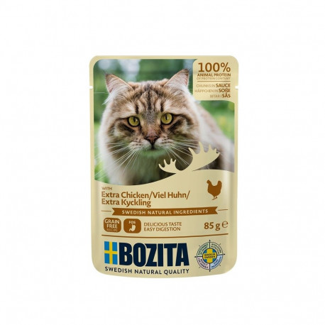 BOZITA märg kassitoit kana tükid kastmes 85g