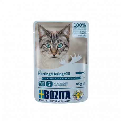 BOZITA märg kassitoit heeringatükid kastmes 85g