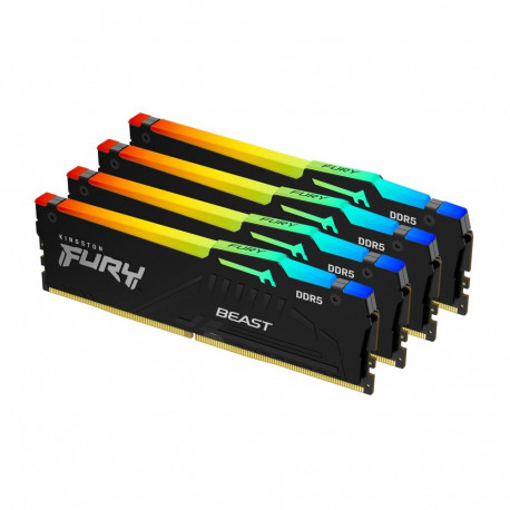 Kingston Technology FURY Beast 128GB 5600MT/s DDR5 CL40 DIMM (Komplekt 4) RGB XMP