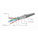 FTP-shielded cable KAT 5e aluminum-copper 305m