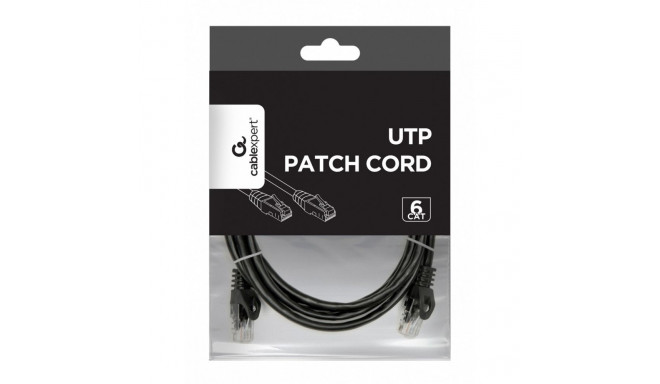 Patch cord Cat.6 UTP 2m black