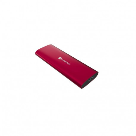 RHINO väline M.2 NVMe SSD-korpus USB-C 3.2, rubiinpunane