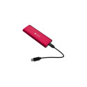 RHINO M.2 NVMe external SSD Eeclosure, USB-C 3.2, ruby red