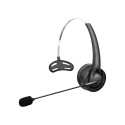Wireless mono headset flexible microphone